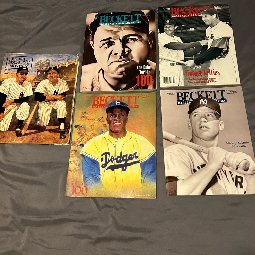 Baseball legends price guide lot